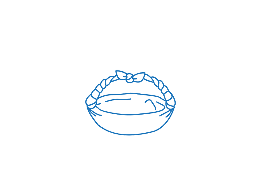 Basket Wrap: Round Bowl with Handle, finished