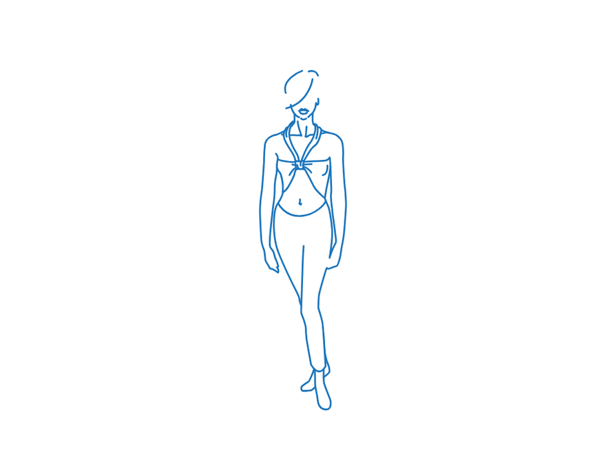 Body Wrap: Center-Twist Halter Top, finished