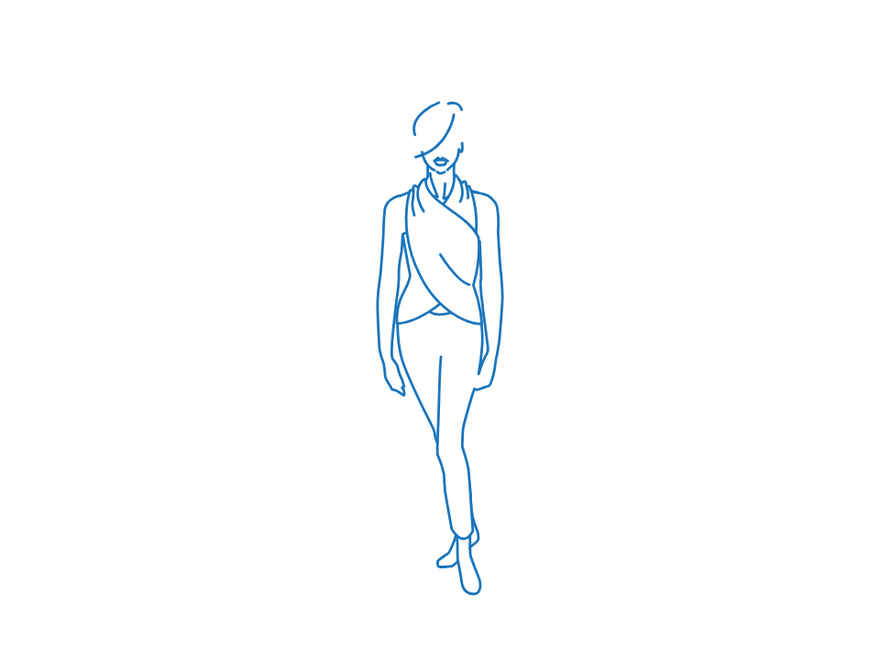 Body Wrap: Draped Crossover Top, finished
