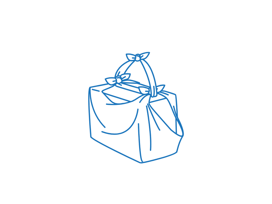 Long Package Wrap: Box with Carry Handle, finished