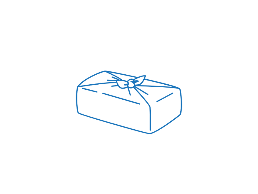 Long Package Wrap: Cord-Tied Box, finished