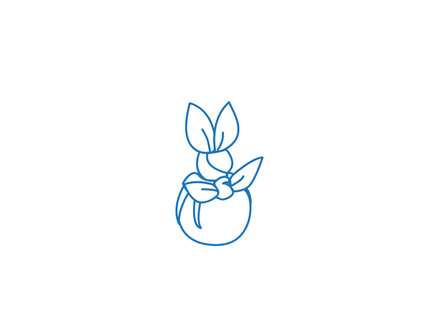 Rabbit Wrap: Round Bunny, finished